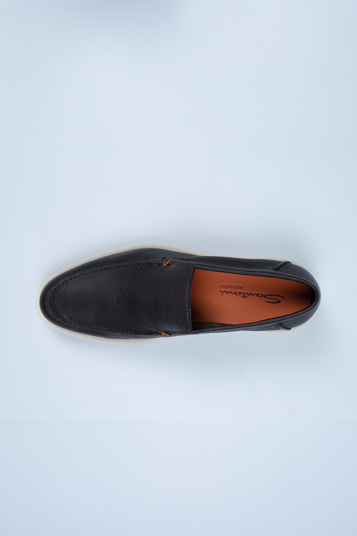 Santoni Kahverengi Deri Loafer