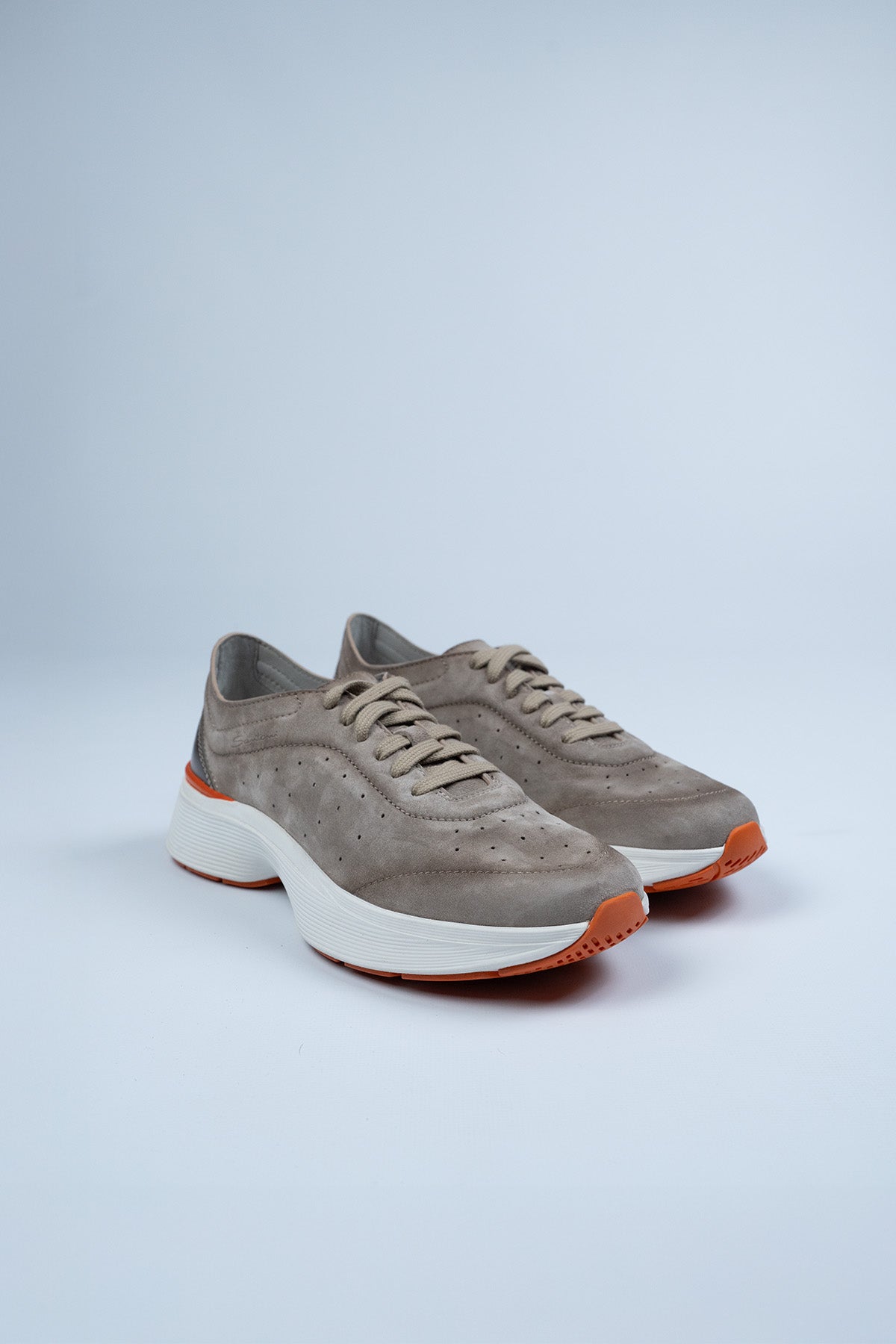 Santoni Vizon rengi Süet Sneaker