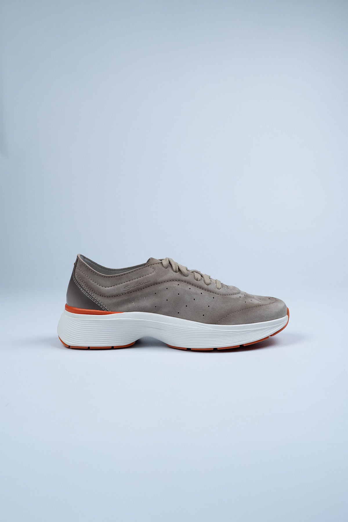 Santoni Vizon rengi Süet Sneaker