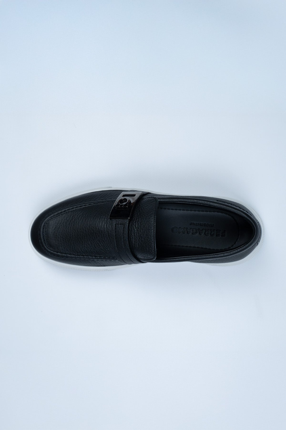 Ferragamo Siyah Deri Loafer