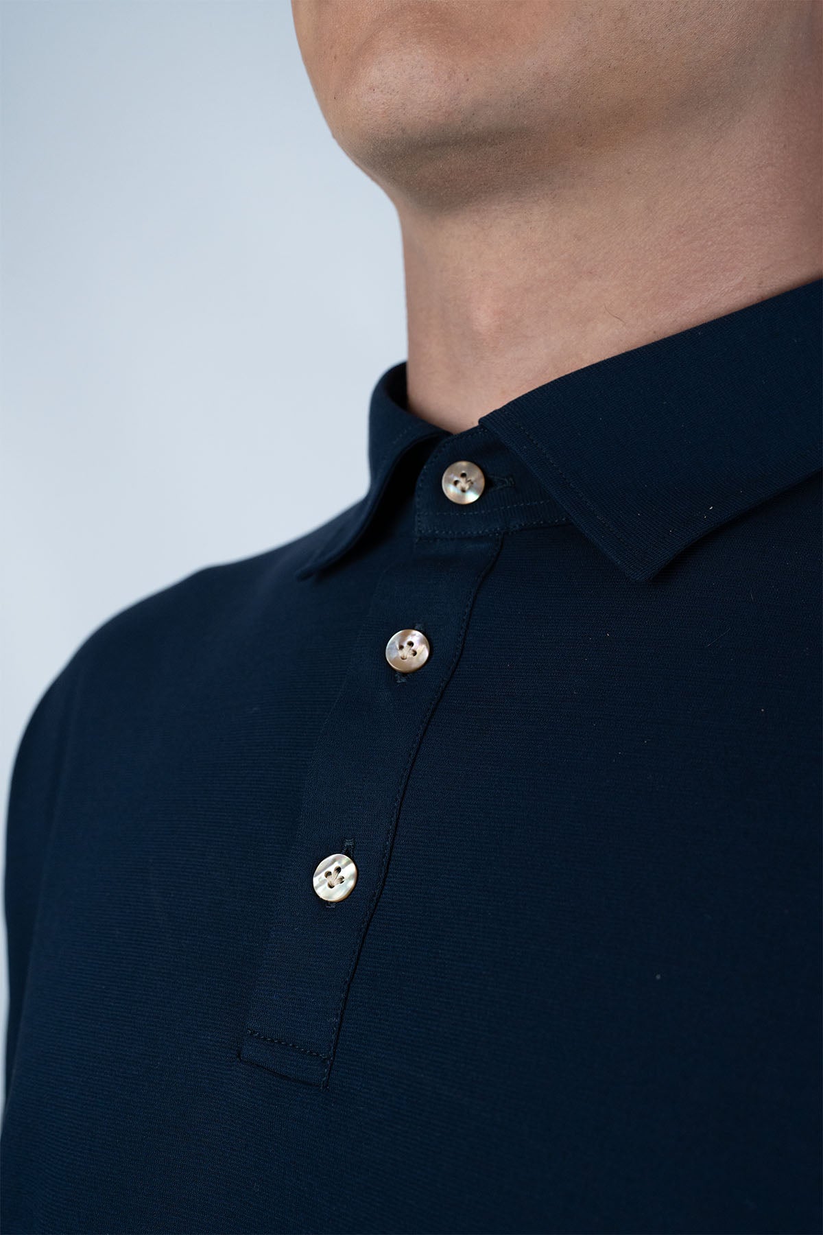 Mazzarelli Lacivert Pamuk T-shirt