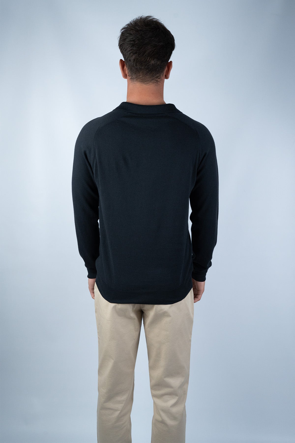 Sunspel Siyah Pamuk Polo Shirt