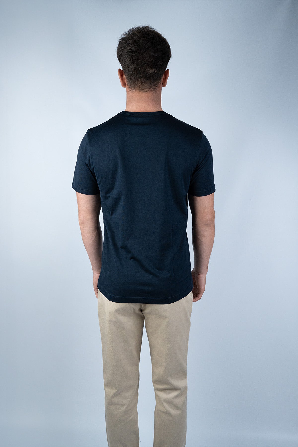 Sunspel Lacivert Pamuk T-shirt