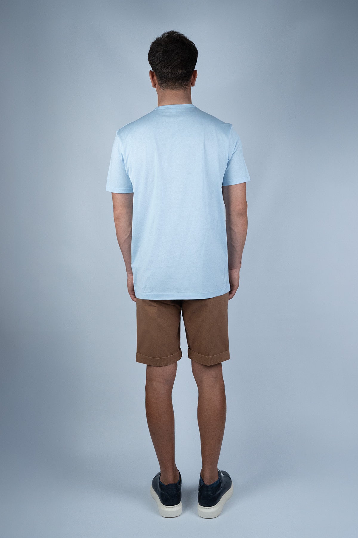 Sunspel Mavi Pamuk T-shirt