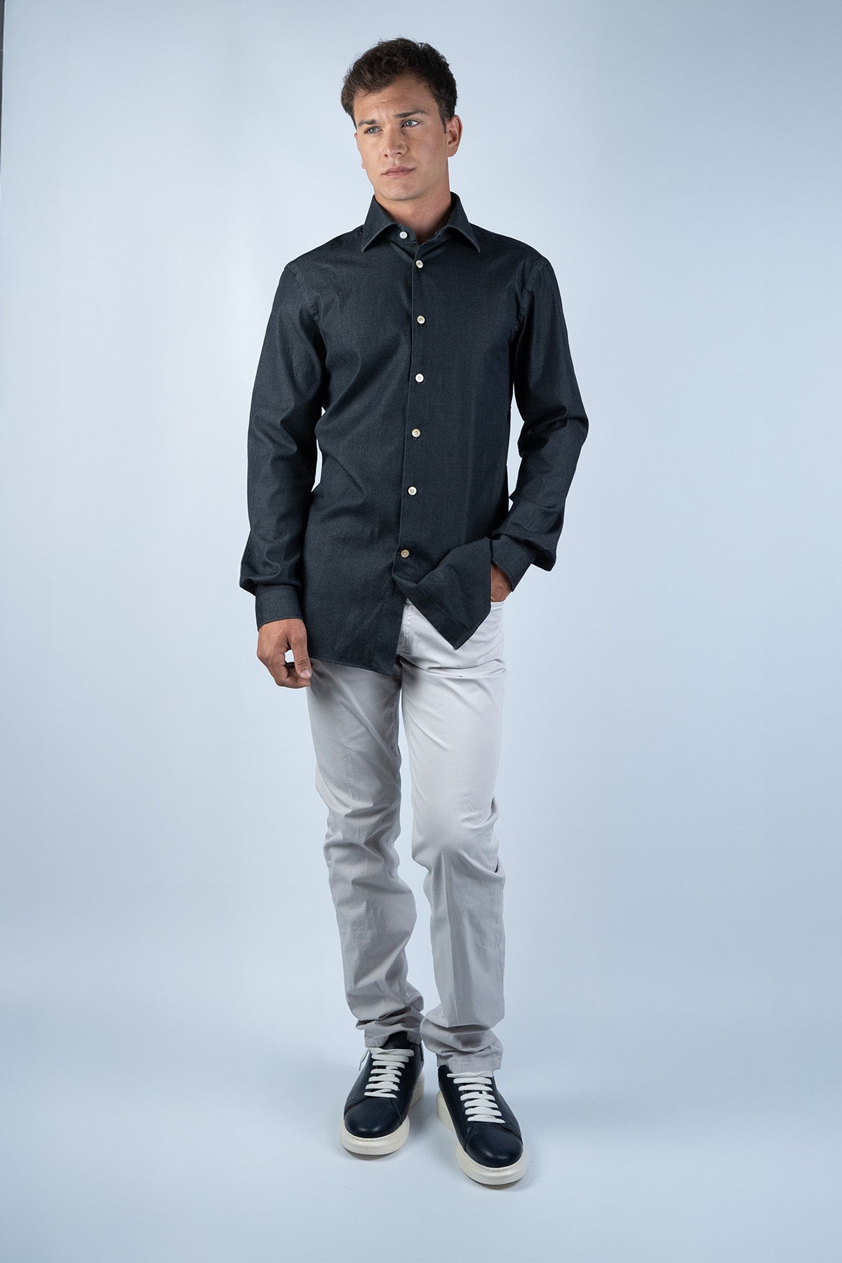 Camouflage Gri Koton Pantalon