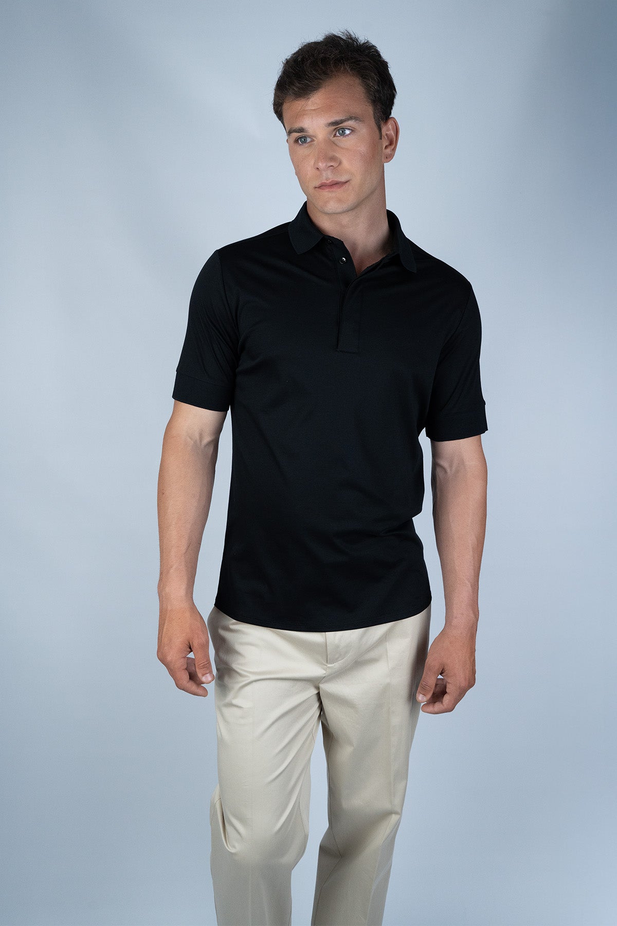 Kiefermann Siyah Pamuk T-shirt