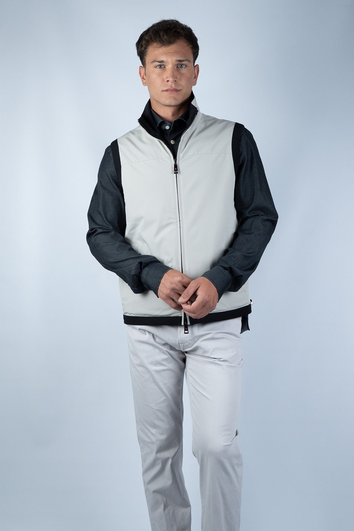 Kiton Siyah Pamuk Gömlek