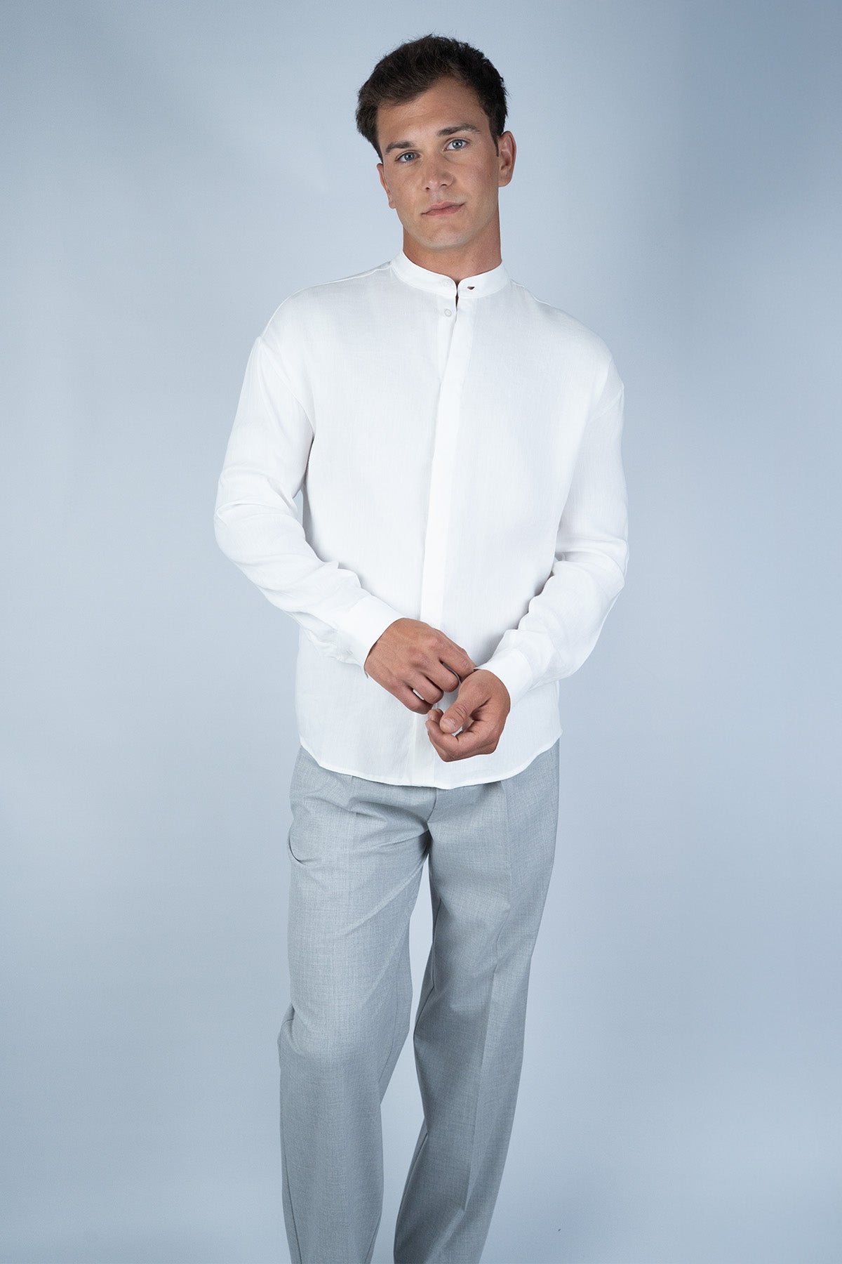 Kiefermann Beyaz Keten Gömlek