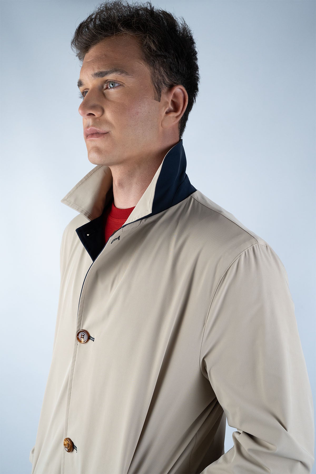 Kired Çift Taraflı Trenchcoat