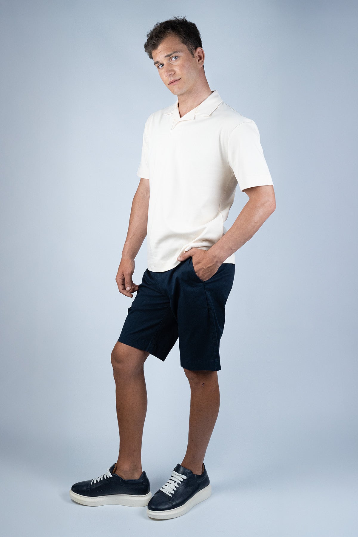 Sunspel Krem Pamuk T-shirt