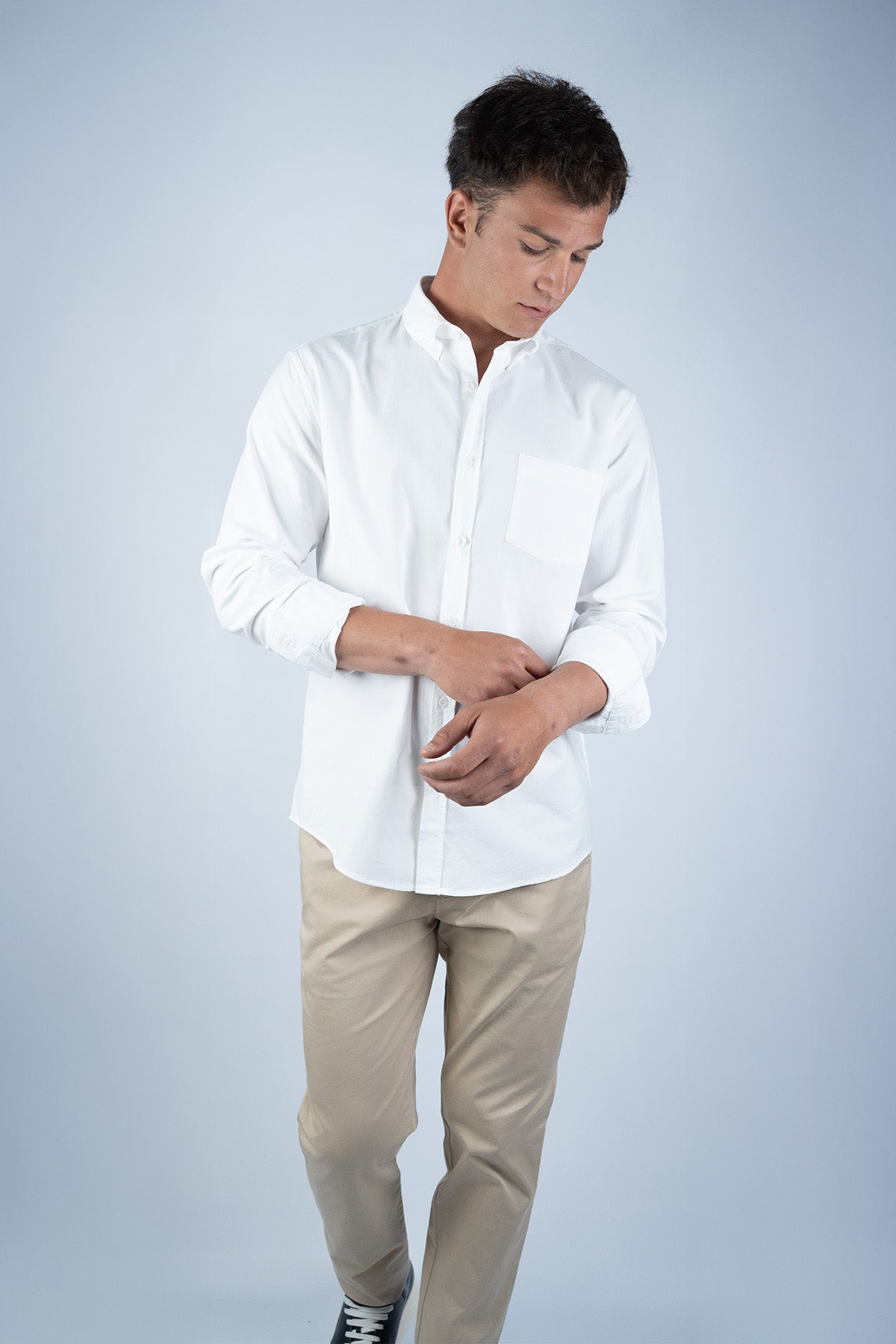 Sunspel Beyaz Pamuk Gömlek