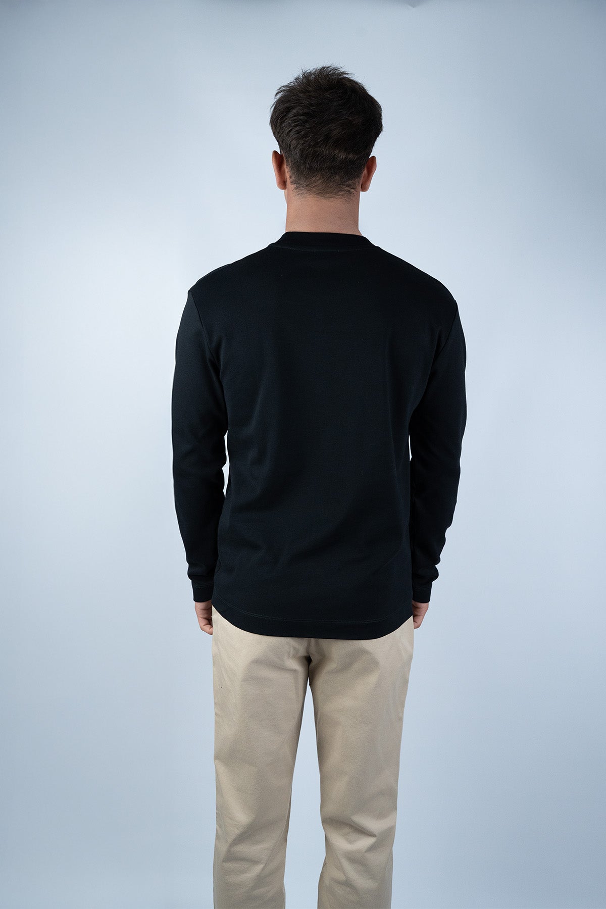 Sunspel Siyah Pamuk Sweatshirt