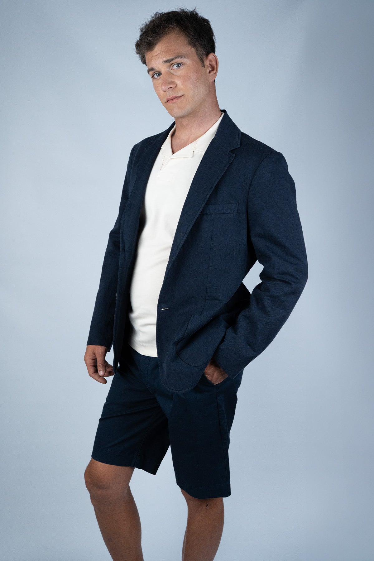 Sunspel Lacivert Pamuk Ceket