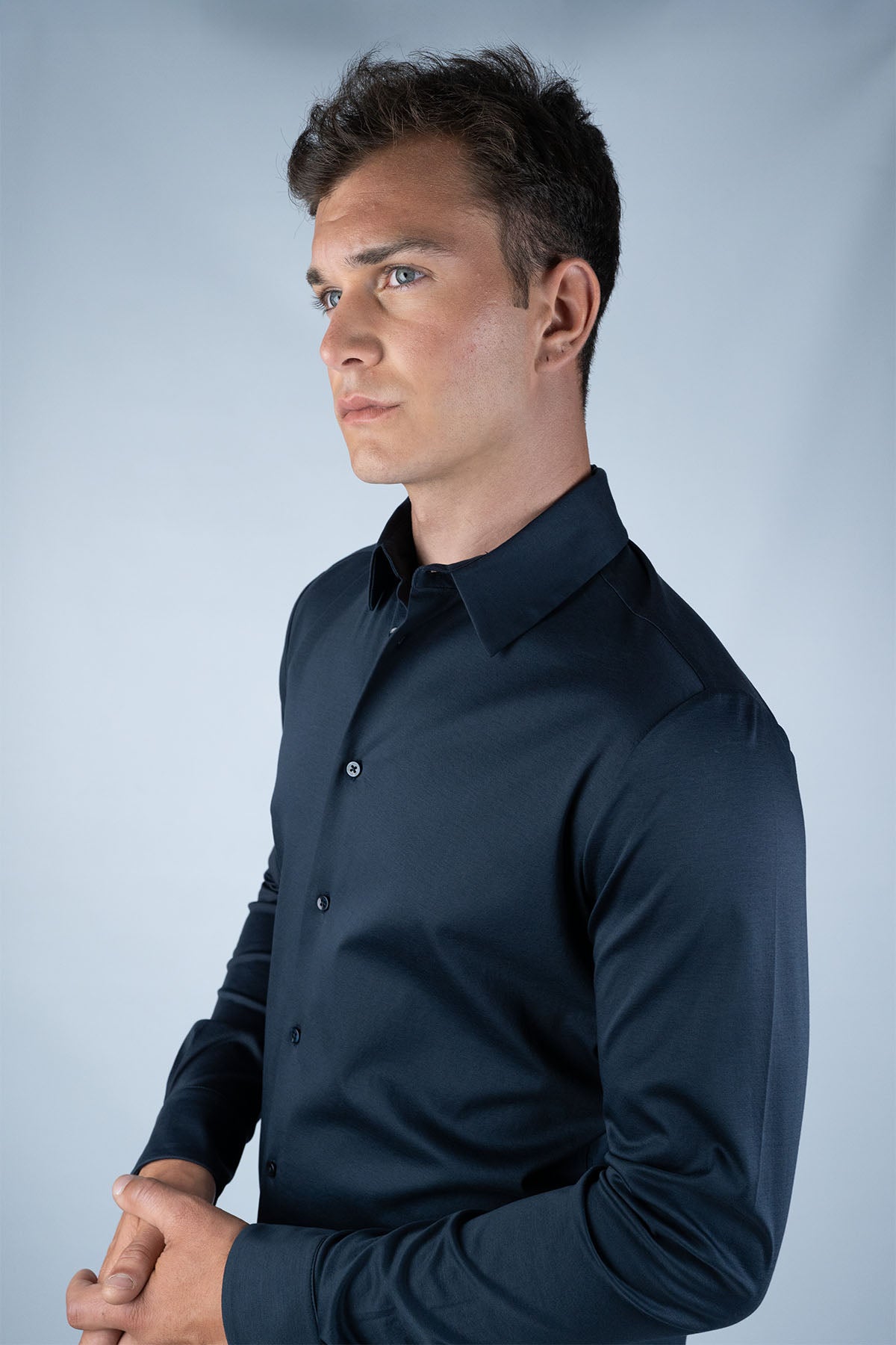 Kiefermann Lacivert Pamuk Gömlek