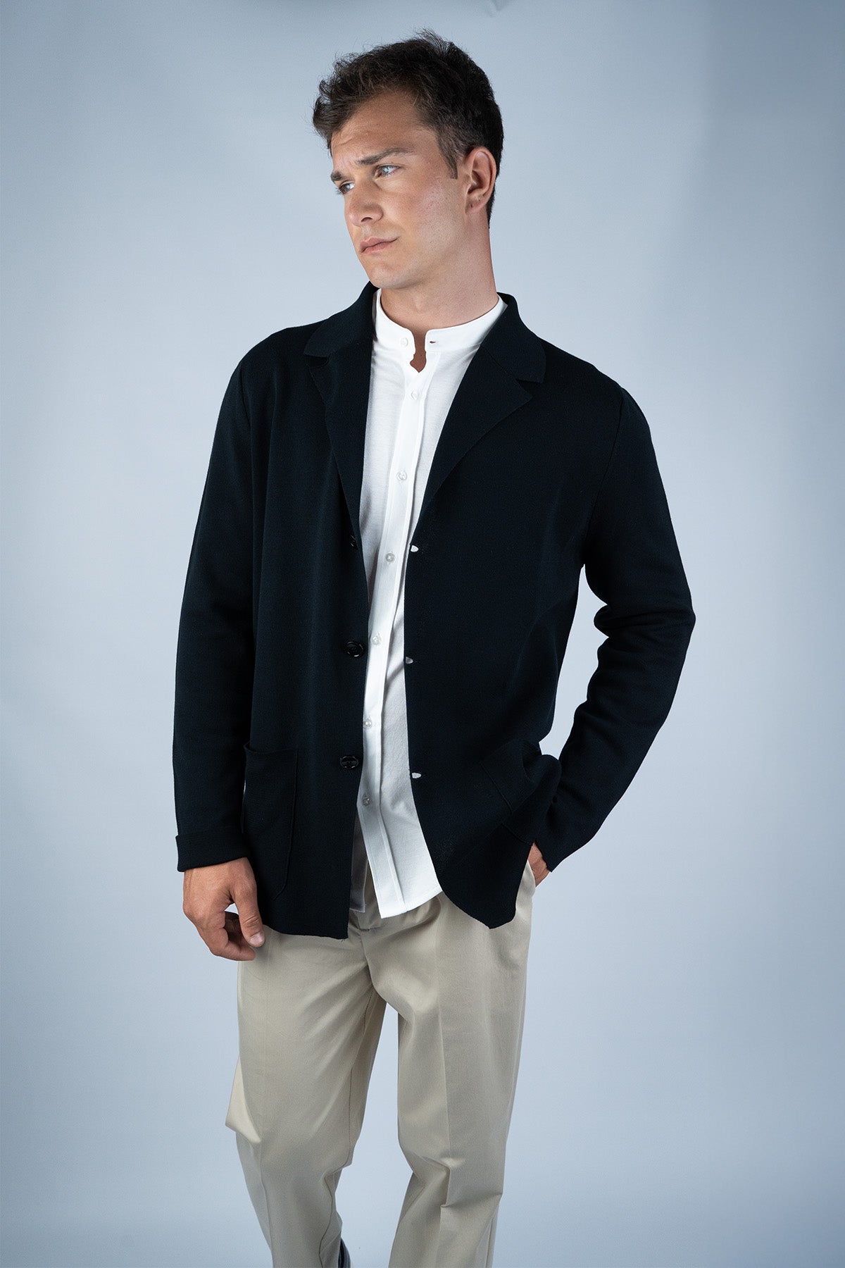 Svevo Lacivert Pamuk Ceket