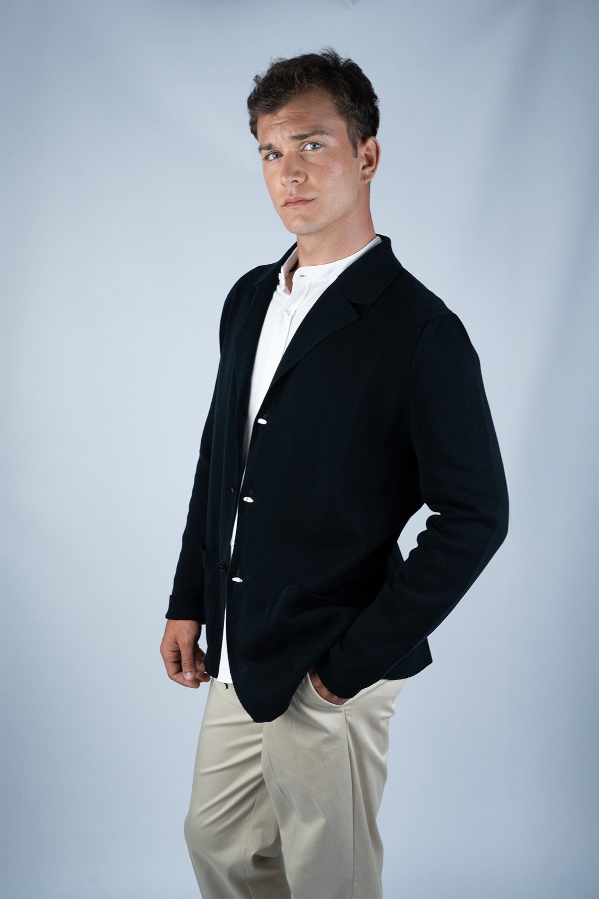 Svevo Lacivert Pamuk Ceket