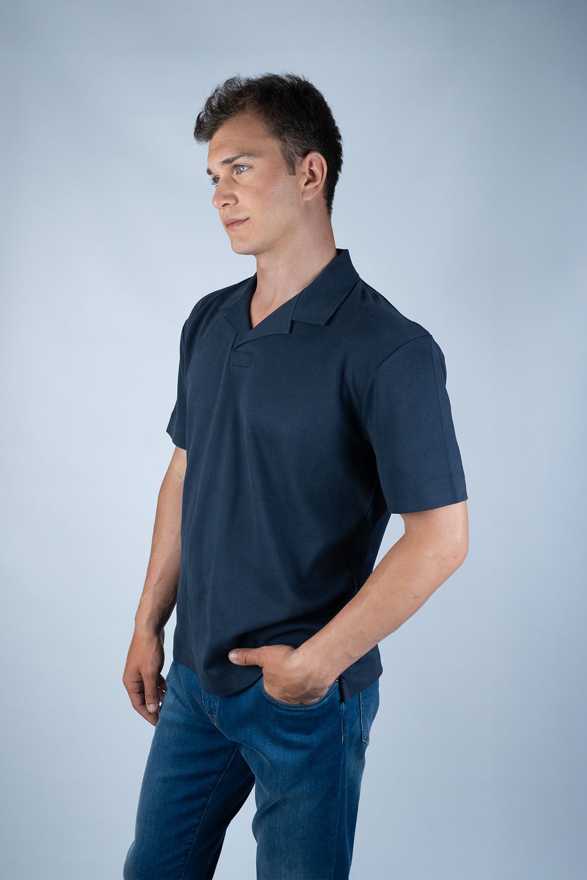 Sunspel Lacivert Pamuk