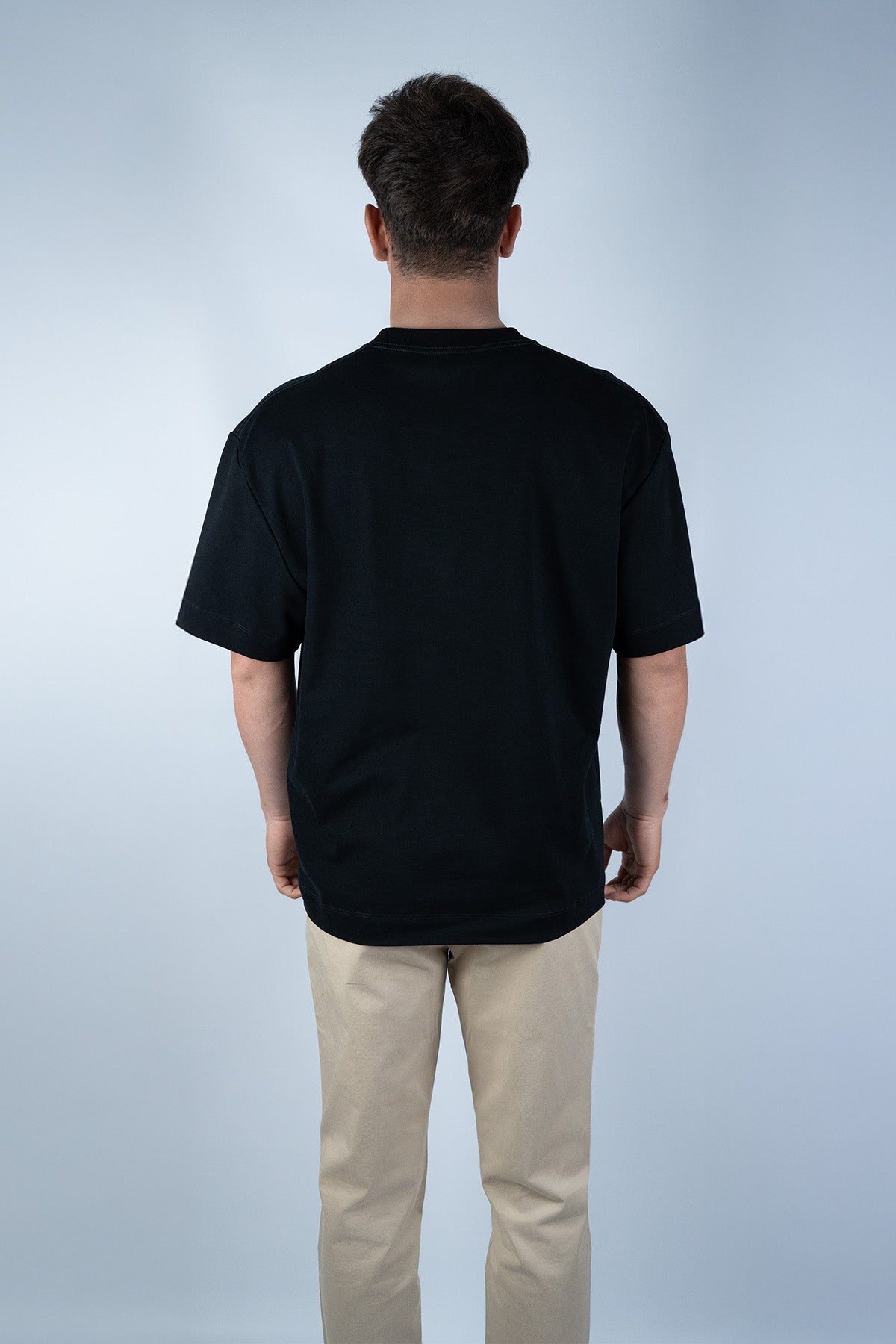 Sunspel Siyah Pamuk T-shirt