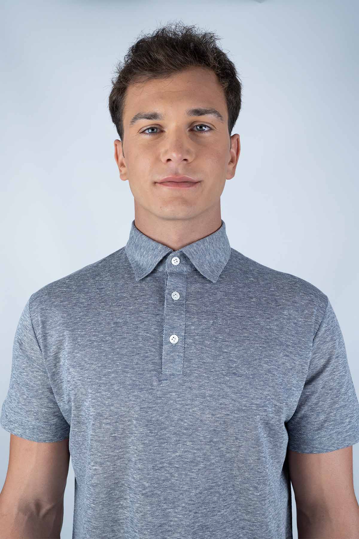 Mazzarelli Beyaz Pamuk-Keten T-shirt