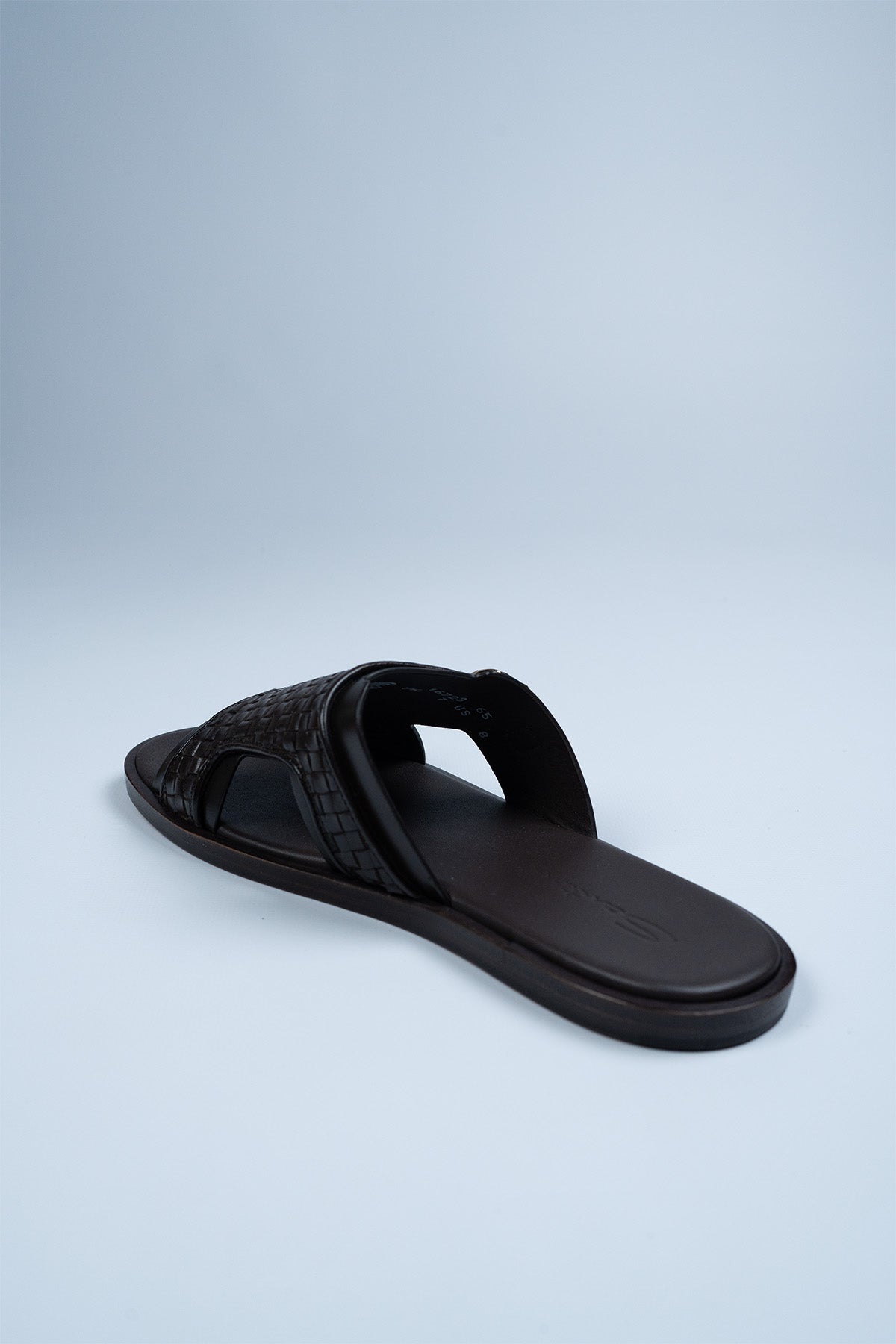 Santoni Kahverengi Deri Terlik